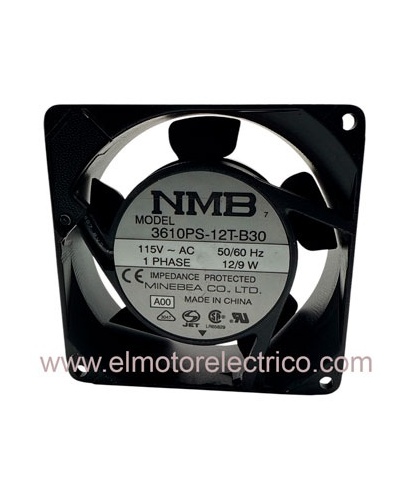 VENTILADOR AXIAL 3610PS-12T-B30 115V 12/9W NMB