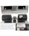 Ventilador turbina doble Mod.  ELCO 3BTB-CO25-20- para  fancoils Carrier, Ciat, Tecna, Midea, Gree, Mitsubishi, Ferroli, Airwell