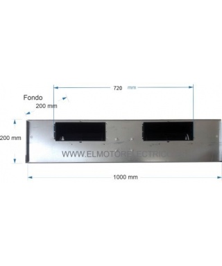 Ventilador  Mod. ELCO 3BTB CO 60-45  para fancoils Carrier, Ciat, Tecna, Midea, Gree, Mitsubishi, Ferroli, Airwell, Rhoss, Cliim