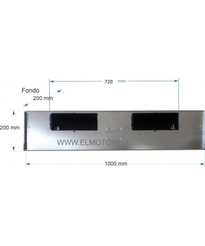 Ventilador  Mod. ELCO 3BTB CO 60-45  para fancoils Carrier, Ciat, Tecna, Midea, Gree, Mitsubishi, Ferroli, Airwell, Rhoss, Cliim