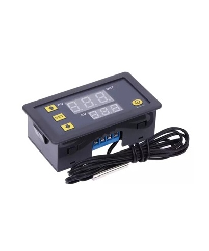 TERMOSTATO 3230 DIGITAL DOBLE VISOR SALIDA 10A 12V CON SONDA