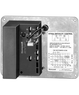 H705A 2003 HONEYWELL  CONJUNTO ECONOMIZADOR CONTROLADOR DE ENTALPIA DE ESTADO SOLIDO INCLUYE C7400A  Y  W7459  24VAC