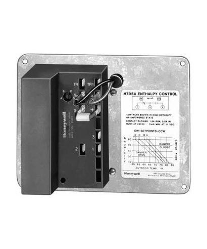 H705A 2003 HONEYWELL  CONJUNTO ECONOMIZADOR CONTROLADOR DE ENTALPIA DE ESTADO SOLIDO INCLUYE C7400A  Y  W7459  24VAC