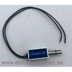 ELECTROIMAN TAU-0530T  U-12VDC MEDIDAS TOTALES LARGO 55MM
CUERPO 30MM ANCHO 15MM  DESPLAZAMIENTO DEL EMBOLO  10MM