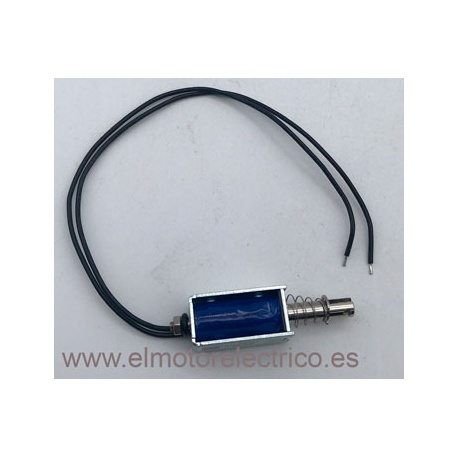 ELECTROIMAN TAU-0530T  U-12VDC MEDIDAS TOTALES LARGO 55MM
CUERPO 30MM ANCHO 15MM  DESPLAZAMIENTO DEL EMBOLO  10MM