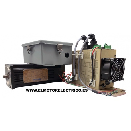 CONJUNTO SERVOMOTOR B-204-V-99-270 +CONTROLADOR SM9215-1E-1 NUEVO 3600RPM 230V-AC 5.9NM KOLLMORGEN