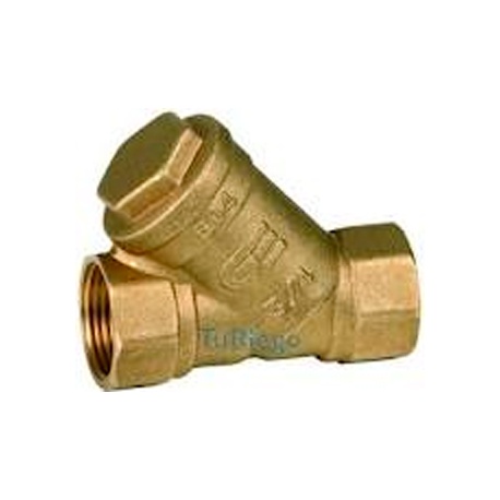FILTRO CON ROSCAS 2 " LATON  MALLA INOX  TEMP MAX 110ºC