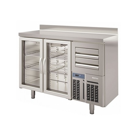 FRENTE MOSTRADOR REFRIGERADO  INFRICO MODELO FMPP 1500 CR 2 PUERTAS CON CRISTAL