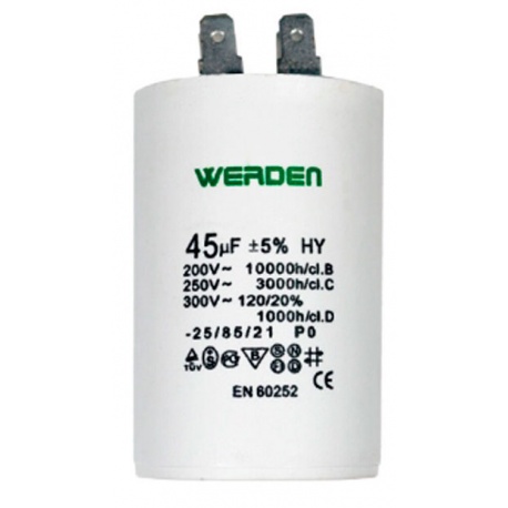 CONDENSADOR 40MF 450W CONEXION FACTON