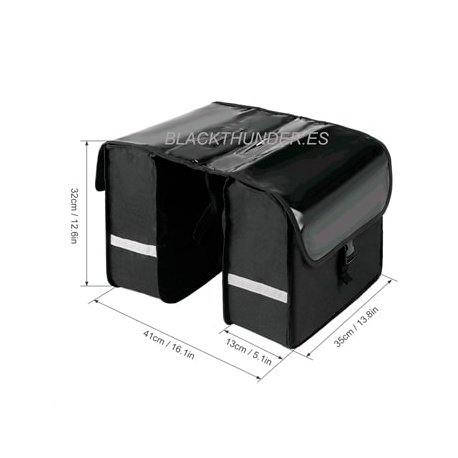 ALFORJA DOBLE MOD.PARIS IMPERMEABLE PARA MALETERO DE BICICLETA