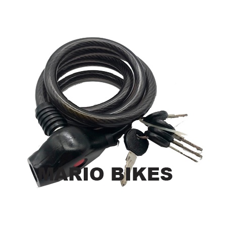 CANDADO ANTIROBO CON ESPIRAL PARA BICICLETAS RF.87305