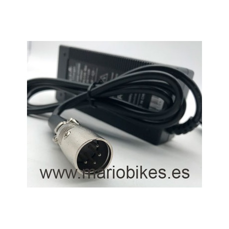 CARGADOR BATERIA LITIO 36V2A CONECTOR XLR 4PIN MACHO PARA BICICLETAS ELECTRICAS 