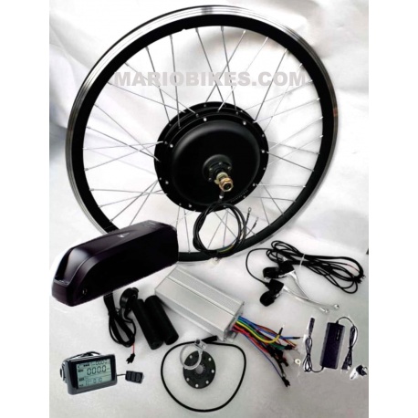 KIT MOTOR TRASERO RUEDA 26" 36V 500W BATERIA 13A CONECTOR DE BATERIA 1P RF. BTB2636B13-1P