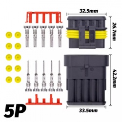 KIT CONECTOR DE ENCHUFE ELECTRICO 5 VIAS ANTIHUM