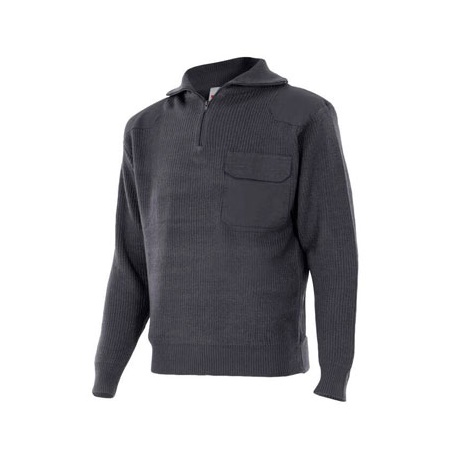 JERSEY MEDIA CREMALLERA PUNTO GRUESO REFUERZOS HOMBROS Y CODOS VELILLA