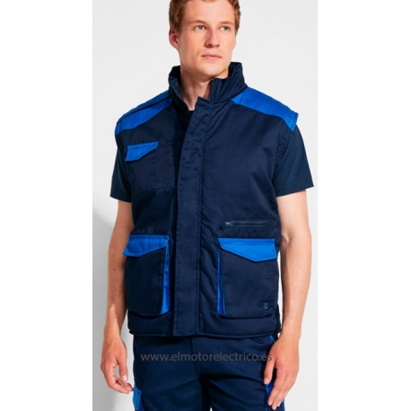CHALECO MULTIBOLSILLOS 65% POL. 35% ALG. COLOR COMBINADO