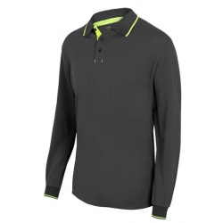 POLO MANGA LARGA RAYA BICOLOR VELILLA