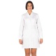BATA MUJER BLANCA M/LARGA CON PUÑO Y BOTON GARY`S