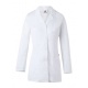 BATA CORTA MUJER MANGA LARGA BLANCA STRECH VELILLA