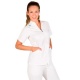 CASACA SANITARIA SEÑORA BLANCA DETALLES DE COLOR M/CORTA CREMALLERA GARY`S