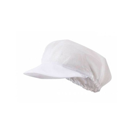 GORRO REJILLA CON VISERA BLANCA GARYS