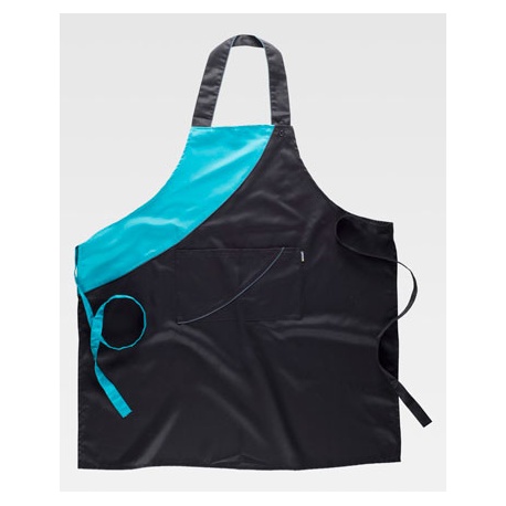 DELANTAL PETO BICOLOR LARGO WT