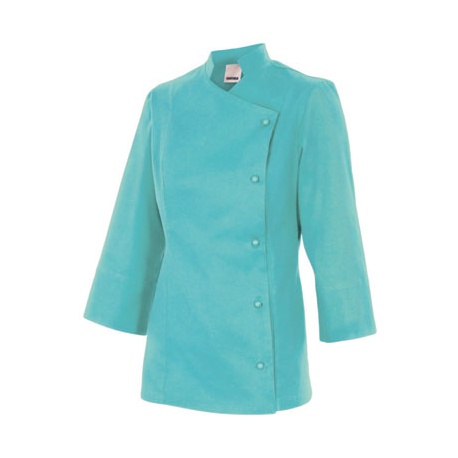 CHAQUETA COCINERA ENTALLADA SEÑORA CUELLO MAO VELILLA