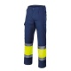 PANTALON BICOLOR ALTA VISIBILIDAD ENTRE CINTAS REFLEX. INTERIOR FORRADO VELILLA