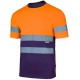 CAMISETA M/CORTA A.V. COMBINADA C/BANDAS REFLEX 100 %POL VELILLA