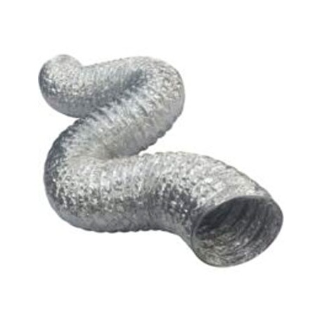 TUBO FLEXIBLE DE ALUMINIO DIAM.254MM SIN AISLAMIENTO ( 10 METROS)