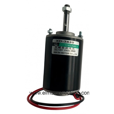 MOTOR ELECTRICO DE IMANES PERMANENTE 12V XD-3420