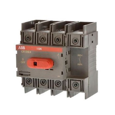 INTERRUPTOR SOBRECARRIL ABB OT160E4  TRIFASICO 160A 4 POLOS  380V  200 A RECUPERADO SIN PALANCA