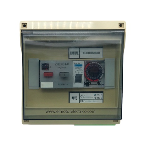 CUADRO PISCINA MONOF.220V.0.75-1HP