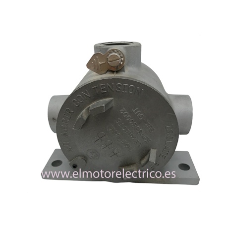 CAJA EMPALME NORTEM GUA-GUT  BASE 3 TOMAS DE 3/4" ANTIDEFRAGANTE CON TAPA DE APERTURA ROSCADA  ALEACION DE ALUMINIO