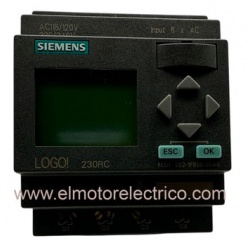 RELE LOGO! 230RC. CON DISPLAY  230V AC / 230V AC /RELES, 8 ED 4SD, 