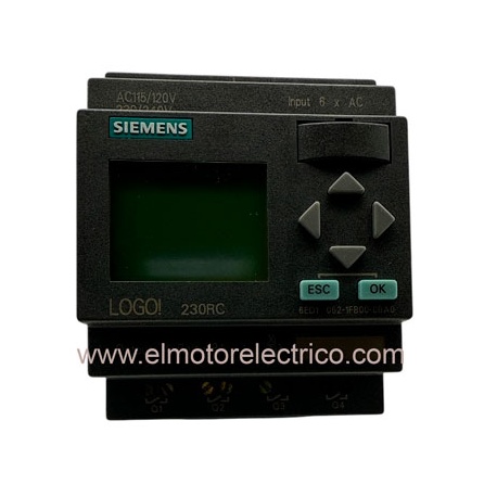 RELE LOGO! 230RC. CON DISPLAY  230V AC / 230V AC /RELES, 8 ED 4SD, 