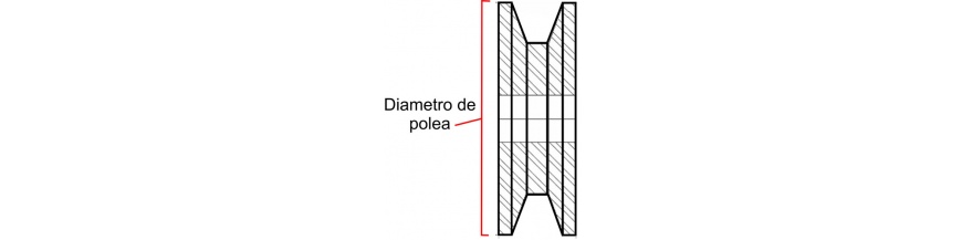 76 MM DIAMETRO DE POLEA